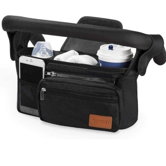 Mom Cozy Universal Stroller Organizer with Insulated Cup Holder bag - Picture 2 of 4